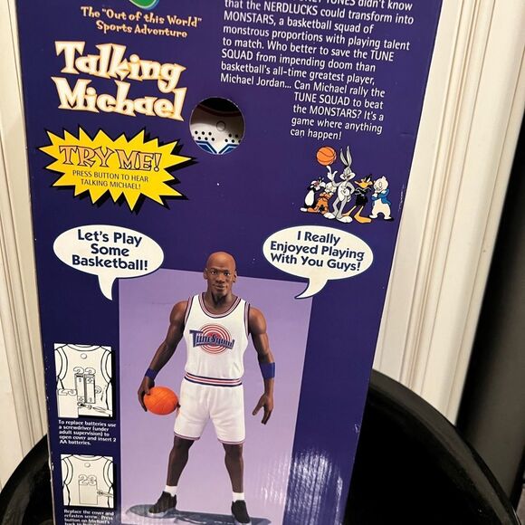 Michael Jordan Space Jam Warner Bros.1996 Talking Michael in original box. - Picture 3 of 6